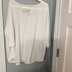 CJ Banks white small design top